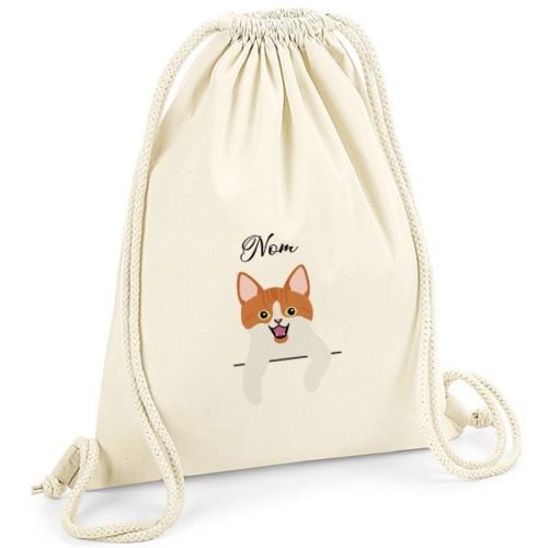 Sac à jouets chat personnalisé