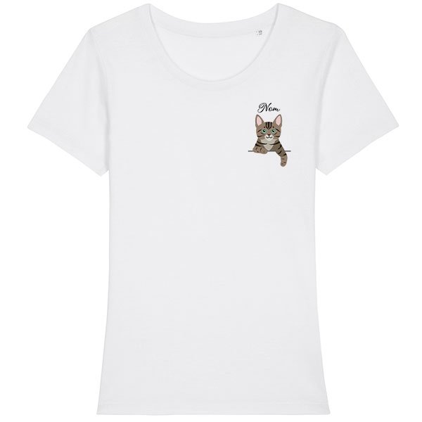 Tee shirt Chat Femme personnalis