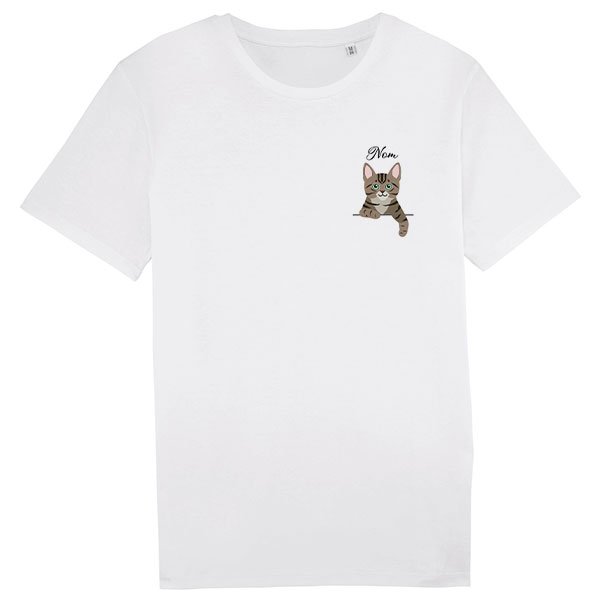 Tee shirt Chat Homme personnalis d s 24 95 Le Monde de Nicky