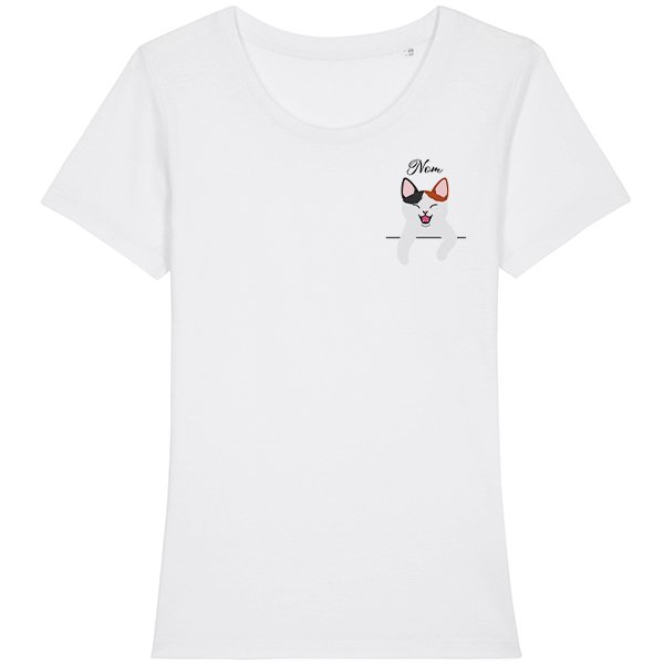 Tee shirt femme avec best sale motif chat