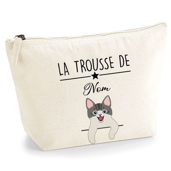 Trousse Chat Personnalisee Des 24 95 Coton Bio Le Monde De Nicky