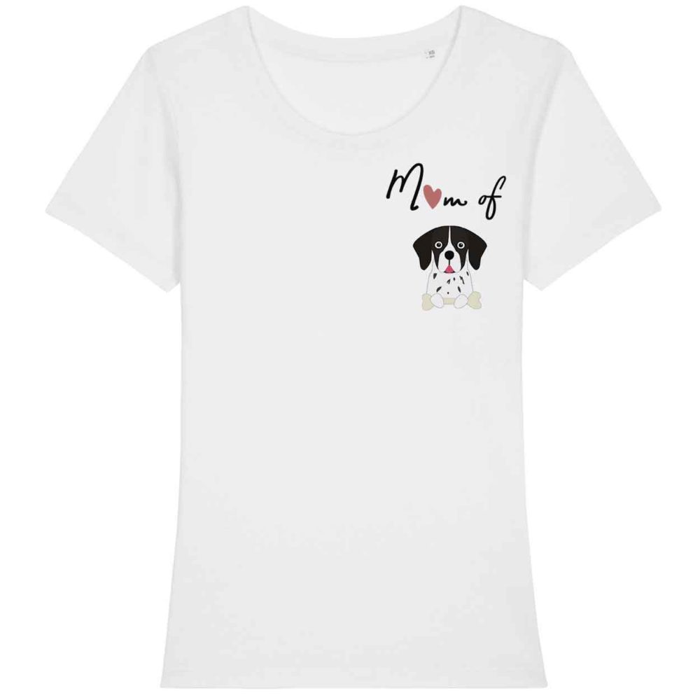 Tee shirt Mom Of Dog personnaliser Coton Bio Le Monde de Nicky