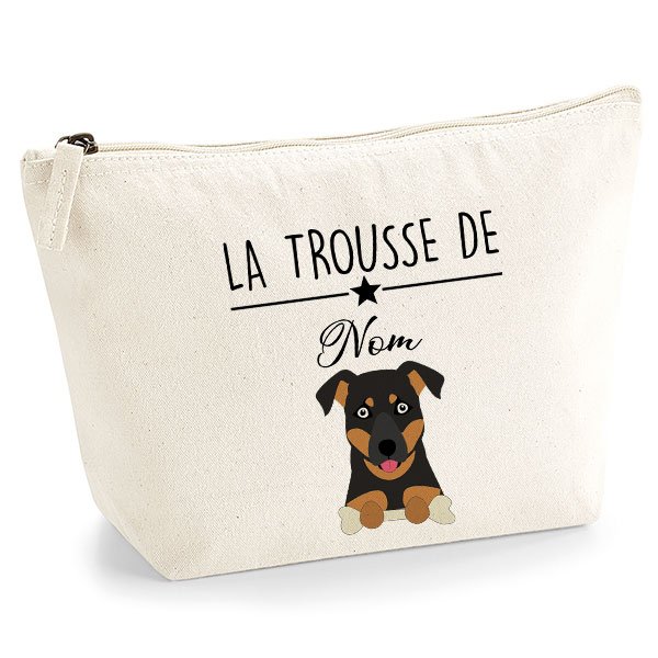 Trousse enfant personnalisée avec le prénom loup