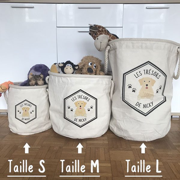 Sac jouets M chien personnalis Livraison Rapide Le Monde de